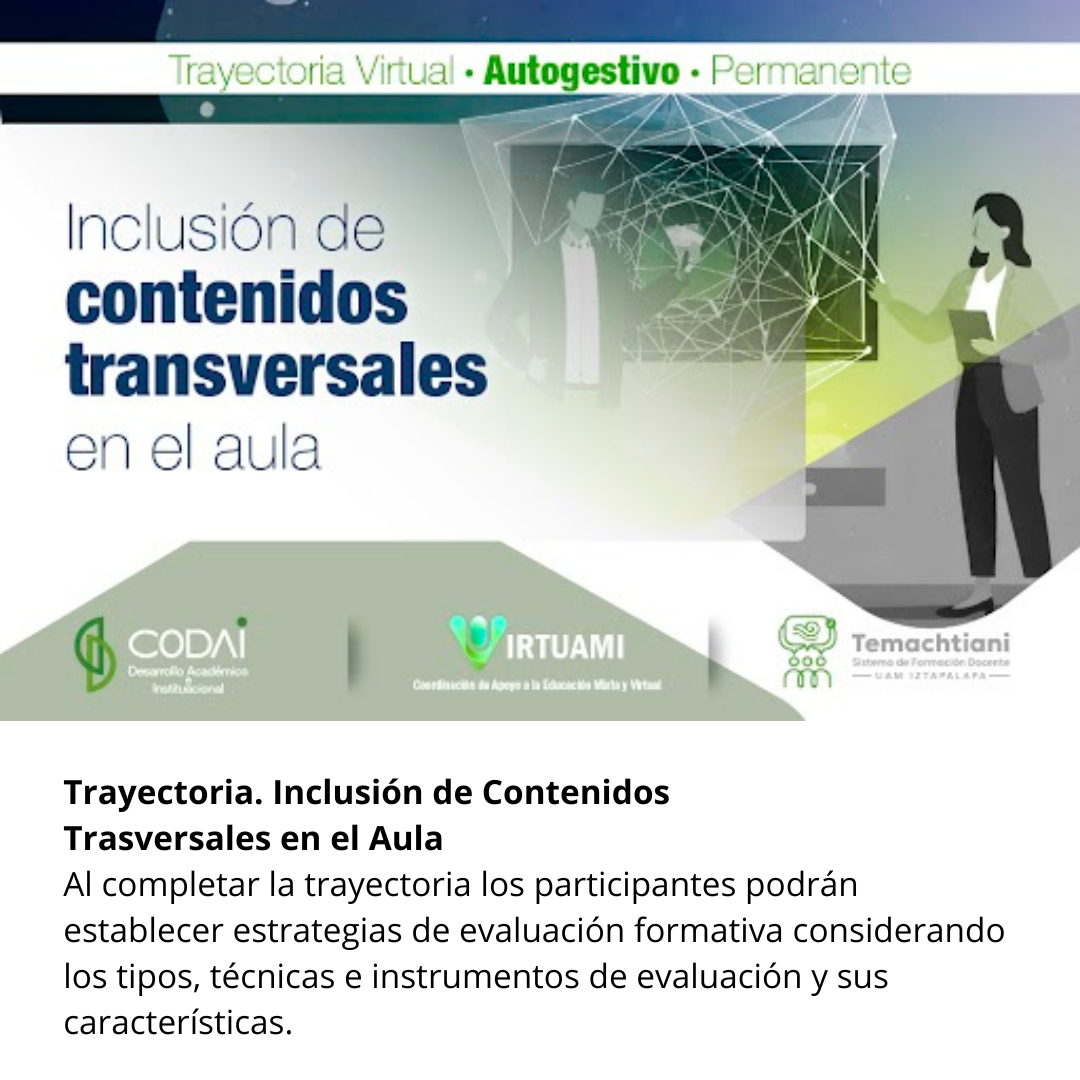 Trayectoria. Inclusión de Contenidos 
Trasversales en el Aula