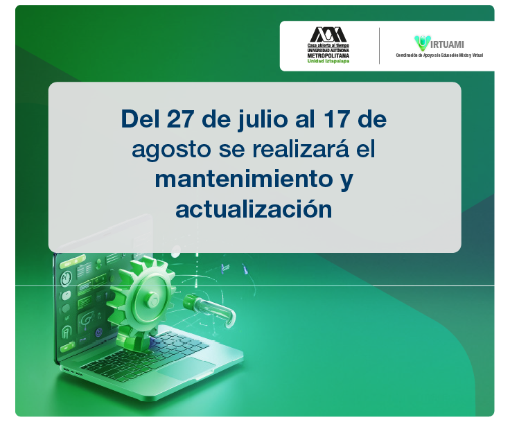 Del 27 de julio al 17 de agosto se realizará el mantenimiento y actualización